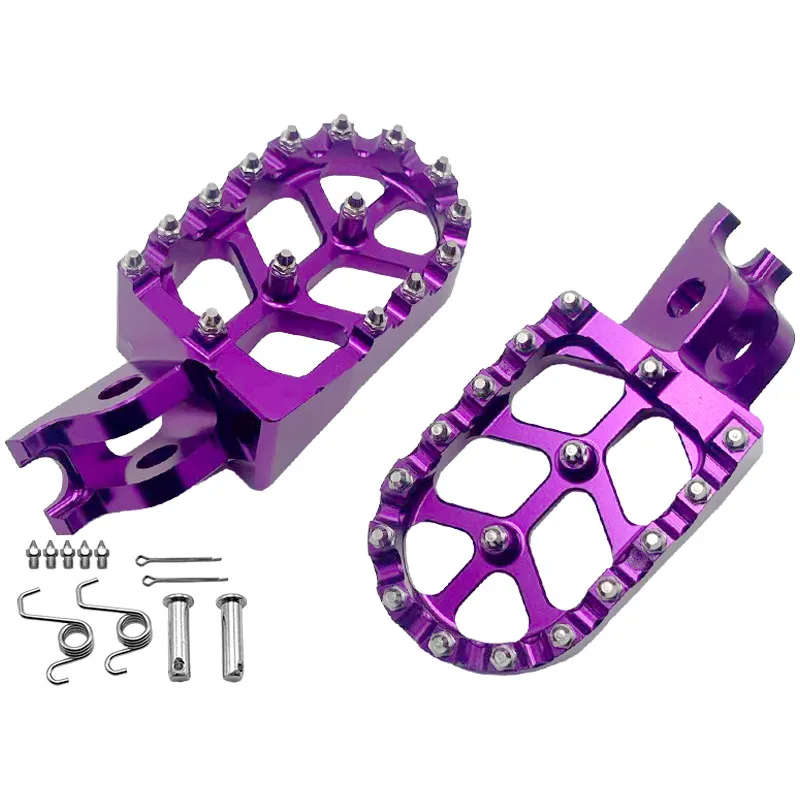 CNC Aluminum Foot Pegs for Honda CRF250L & CRF300L – Wide Off-Road Footrest, Durable Dirt Bike Pegs, Adventure & Rally Upgrade